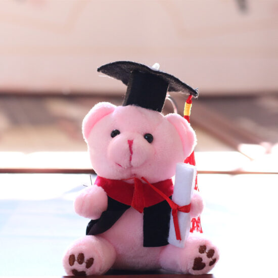 Mini Graduation Teddy Bear Plush Keychain – Soft Toy Gift for Students