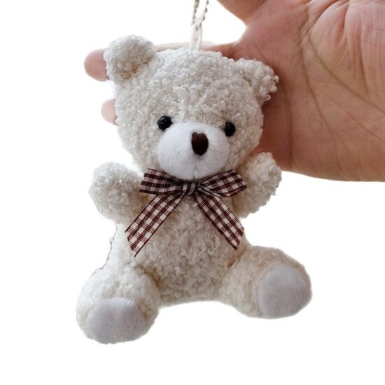  Mini Plush Teddy Bear Keychain for Bag Decoration, Gifts and Toy Machines