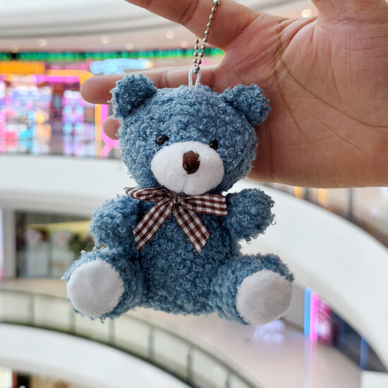  Mini Plush Teddy Bear Keychain for Bag Decoration, Gifts and Toy Machines
