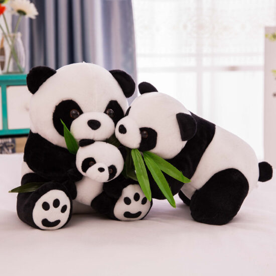 Mini Panda Plush Toy Keychain – Realistic Stuffed Animal for Gifts and Kids