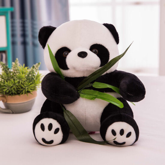Mini Panda Plush Toy Keychain – Realistic Stuffed Animal for Gifts and Kids
