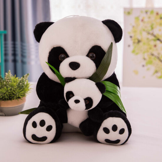 Mini Panda Plush Toy Keychain – Realistic Stuffed Animal for Gifts and Kids