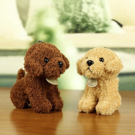 Mini Curly Teddy Dog Plush Toy – Realistic Small Stuffed Puppy for Children