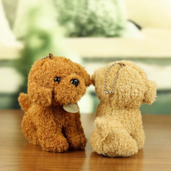 Mini Curly Teddy Dog Plush Toy – Realistic Small Stuffed Puppy for Children