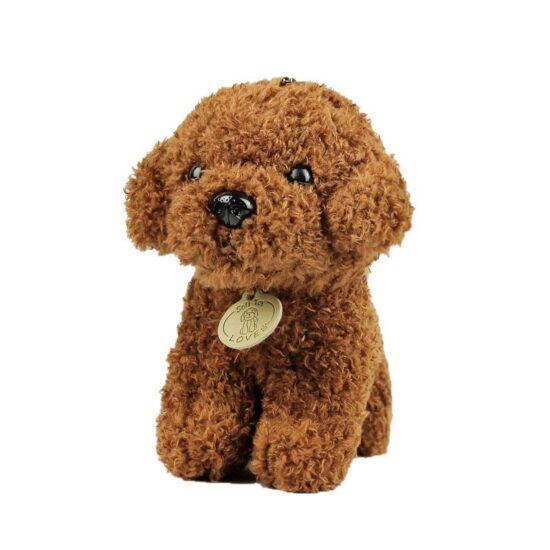 Mini Curly Teddy Dog Plush Toy – Realistic Small Stuffed Puppy for Children