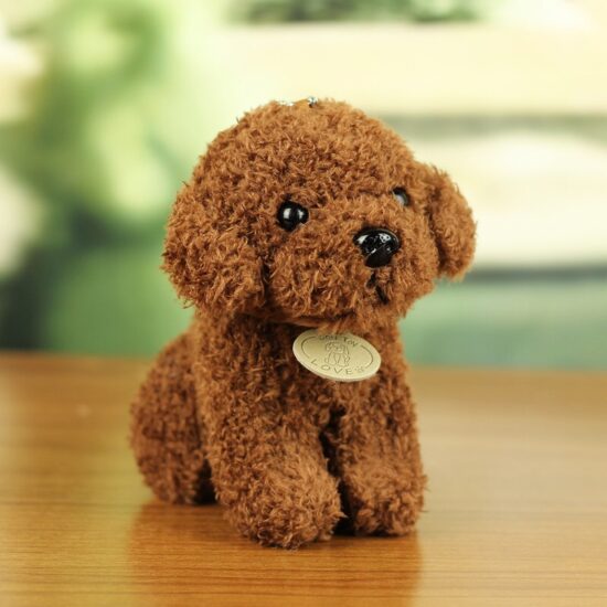 Mini Curly Teddy Dog Plush Toy – Realistic Small Stuffed Puppy for Children
