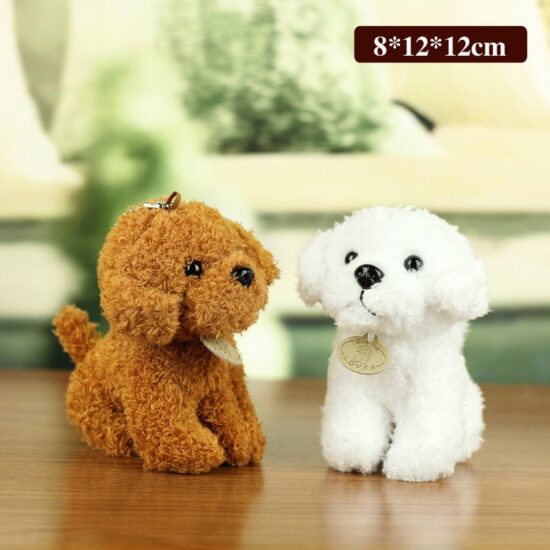 Mini Curly Teddy Dog Plush Toy – Realistic Small Stuffed Puppy for Children