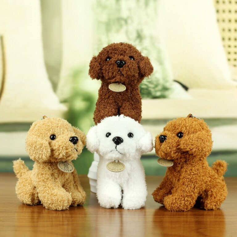 Mini Curly Teddy Dog Plush Toy – Realistic Small Stuffed Puppy for Children