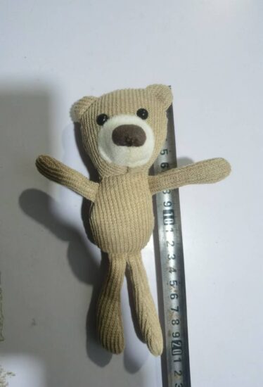Mini Teddy Bear Plush Toy Keychain for Backpacks and Keys