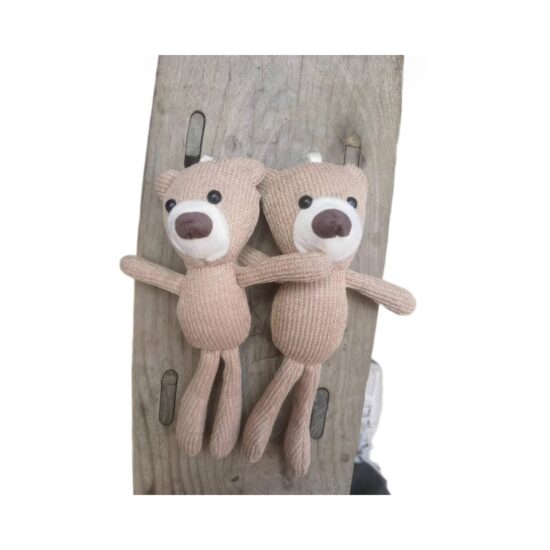 Mini Teddy Bear Plush Toy Keychain for Backpacks and Keys