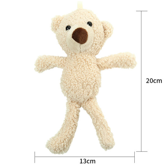 Mini Teddy Bear Plush Keychain – Cute Small Stuffed Animal for Bags and Gifts