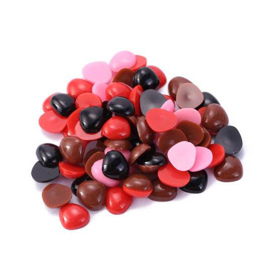 Multi-color Teddy Bear Nose and Eye DIY Accessories – Flat Back Toy Parts