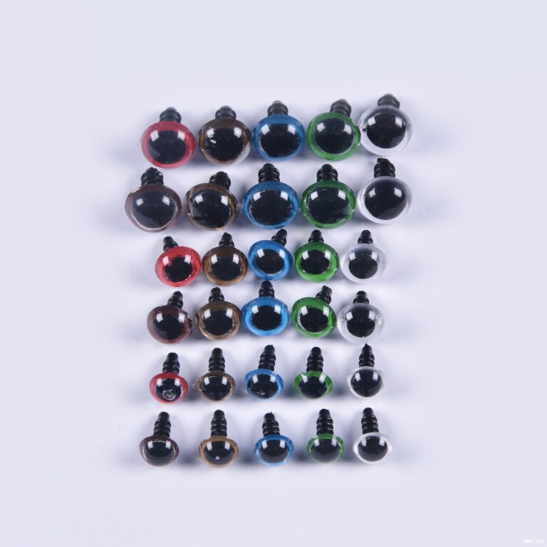 Multi-size and Color Flat Back Nose and Eye Accessories for Plush Toys and Teddy Bears