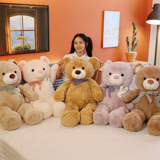 Giant teddy bear plush hugging doll – perfect birthday gift stuffed animal for girlfriend and kids.