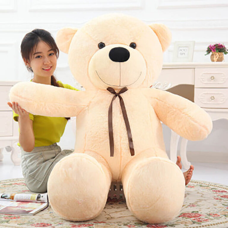 Large Cute Teddy Bear Plush Toy – Soft Hugging Stuffed Animal Gift