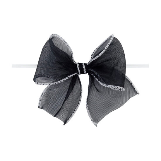 Handmade fishtail organza mesh ribbon bows for gift packaging and favors