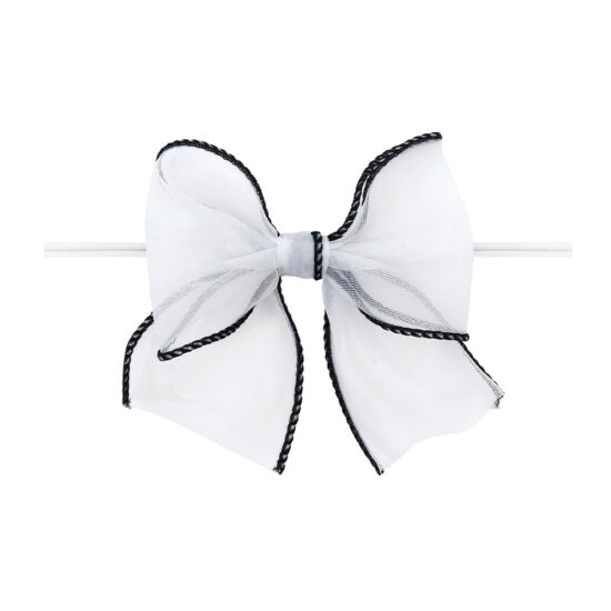 Handmade fishtail organza mesh ribbon bows for gift packaging and favors
