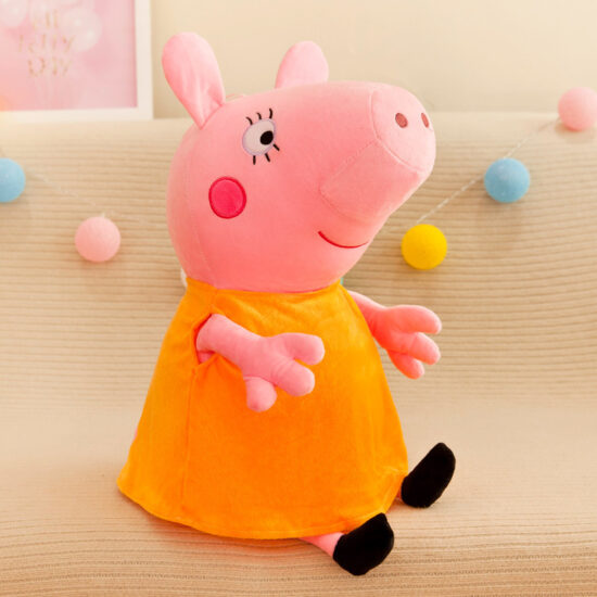 Peppa Pig plush toy family set – 4-piece soft cartoon dolls for kids