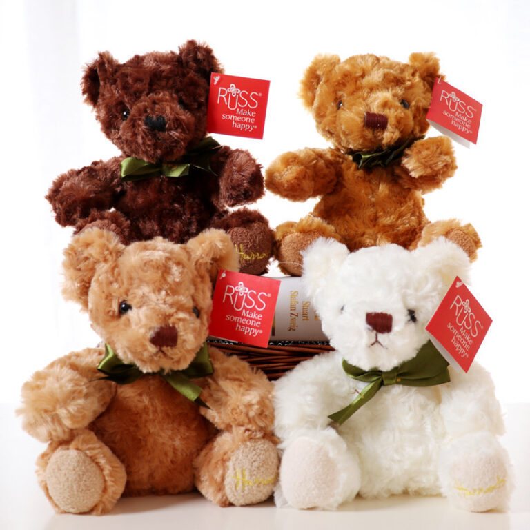 Soft Plush Teddy Bear Toy with Scarf for Gifts and Events
