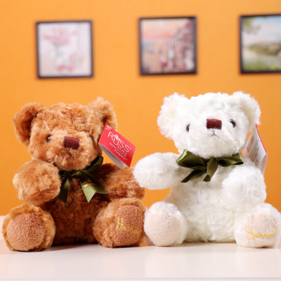 Soft Plush Teddy Bear Toy with Scarf for Gifts and Events