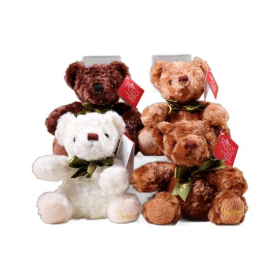 Soft Plush Teddy Bear Toy with Scarf for Gifts and Events