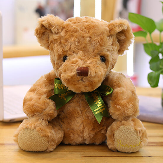 Soft Plush Teddy Bear Toy with Scarf for Gifts and Events