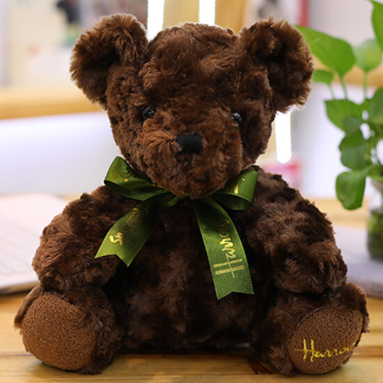 Soft Plush Teddy Bear Toy with Scarf for Gifts and Events