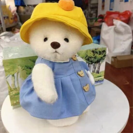 Mini Jointed Teddy Bear Doll with Changeable Clothes