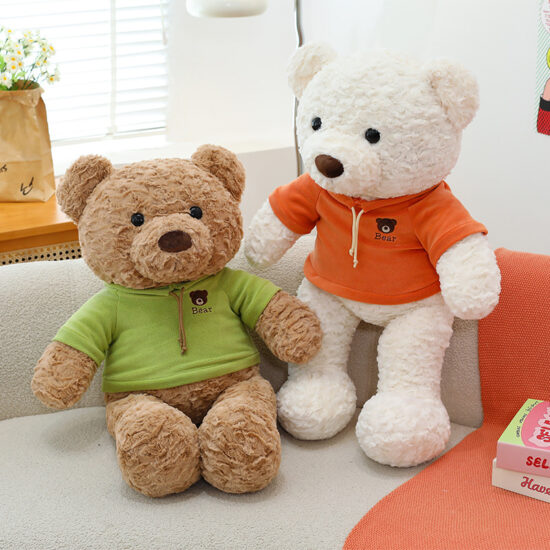 Premium large plush teddy bear – giant stuffed animal hugging pillow for kids and arcade prizes.