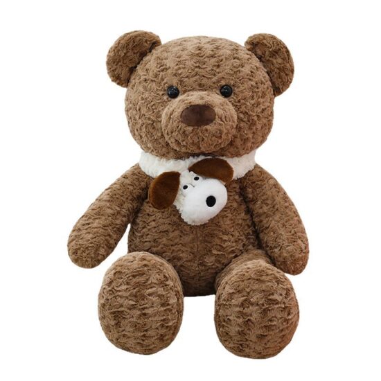 Premium large plush teddy bear – giant stuffed animal hugging pillow for kids and arcade prizes.