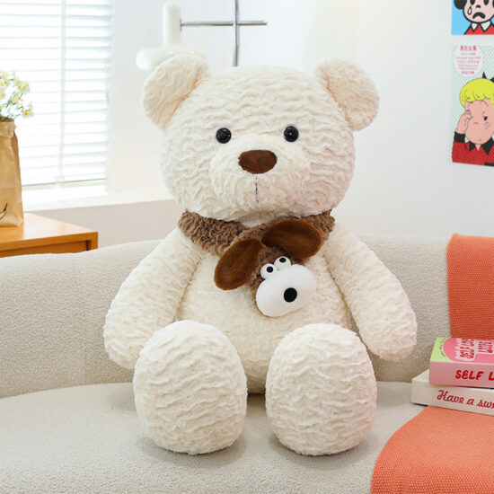 Premium large plush teddy bear – giant stuffed animal hugging pillow for kids and arcade prizes.