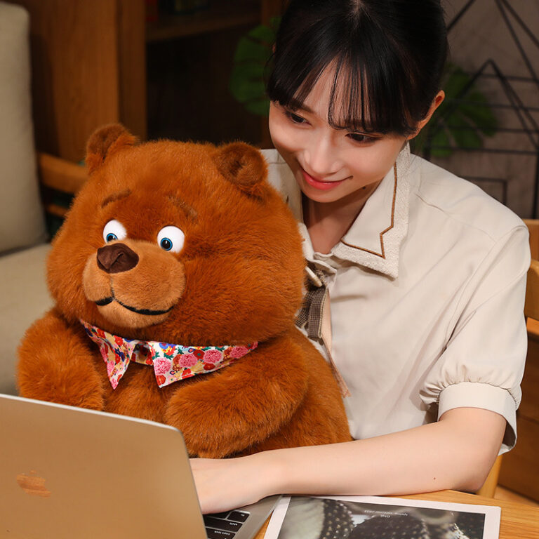 Large Realistic Plush Teddy Bear – Hugging Bear Sleeping Pillow Stuffed Toy for Girls Gift