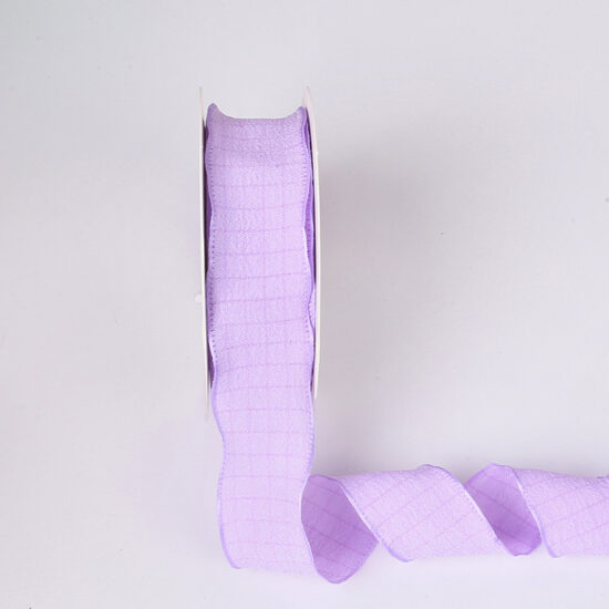 Ruffled elastic organza ribbon with wavy edges for cake and bouquet decoration