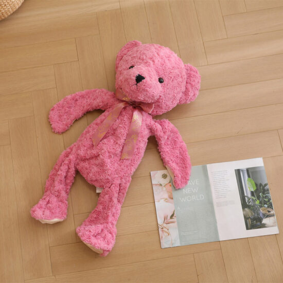 Shy Teddy Bear Plush Skin – Semi-Finished Unstuffed Shell for DIY and Plush Toy Factories
