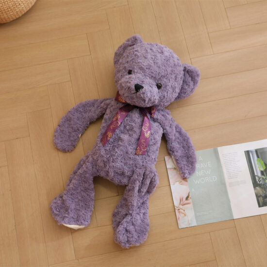 Shy Teddy Bear Plush Skin – Semi-Finished Unstuffed Shell for DIY and Plush Toy Factories