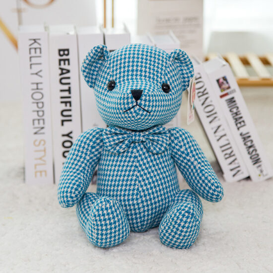Small Teddy Bear Plush Doll – Soft Cuddly Toy for Girls’ Birthday or Kids’ Gift