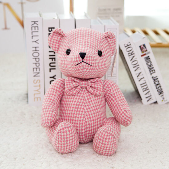 Small Teddy Bear Plush Doll – Soft Cuddly Toy for Girls’ Birthday or Kids’ Gift