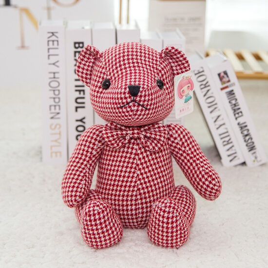 Small Teddy Bear Plush Doll – Soft Cuddly Toy for Girls’ Birthday or Kids’ Gift