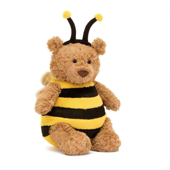 Cute Teddy Bear Plush in Bee Costume for Kids and Gifts