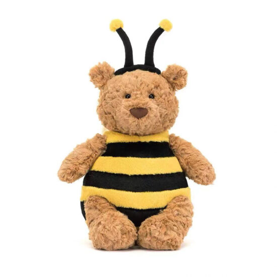 Cute Teddy Bear Plush in Bee Costume for Kids and Gifts