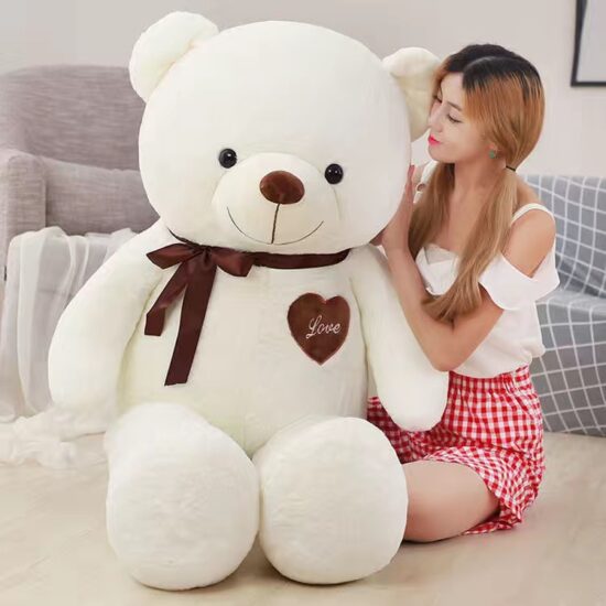 Teddy Bear Plush Doll – Hugging Panda Bear Pillow for Girls’ Birthday and Bedtime Gifts