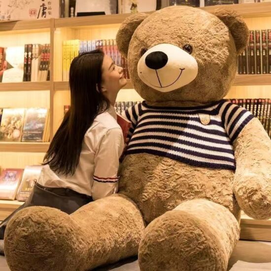 Teddy Bear Plush Doll – Hugging Panda Bear Pillow for Girls’ Birthday and Bedtime Gifts
