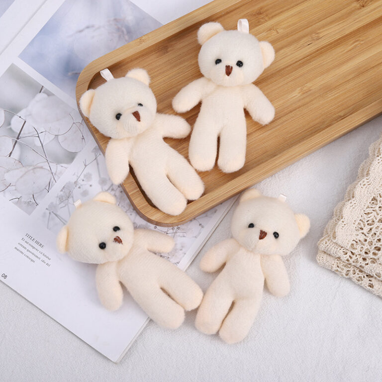 Connected Teddy Bear Plush Keychain – Multi-Bear Plush Toy for Bags and Gifts