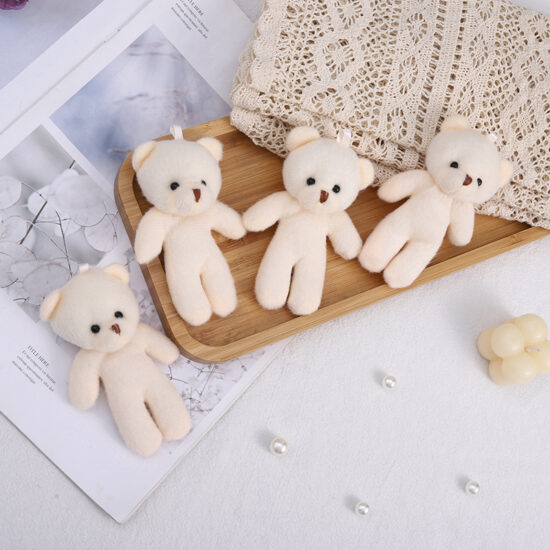 Connected Teddy Bear Plush Keychain – Multi-Bear Plush Toy for Bags and Gifts