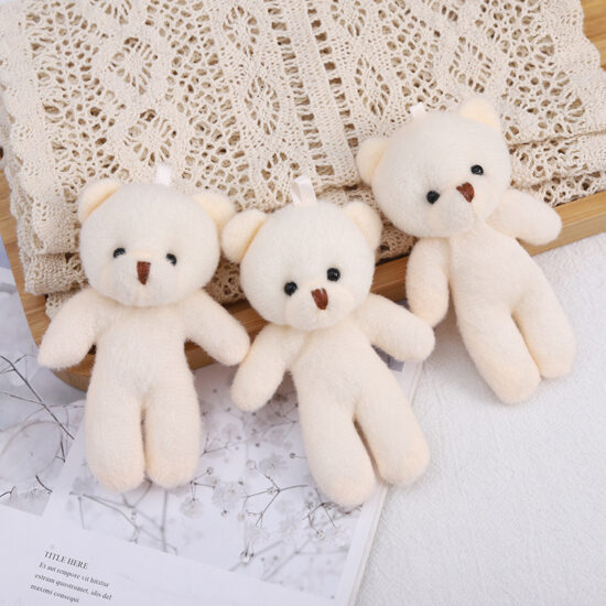 Connected Teddy Bear Plush Keychain – Multi-Bear Plush Toy for Bags and Gifts