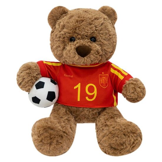 Themed teddy bear plush toys – football and reading bear stuffed animals