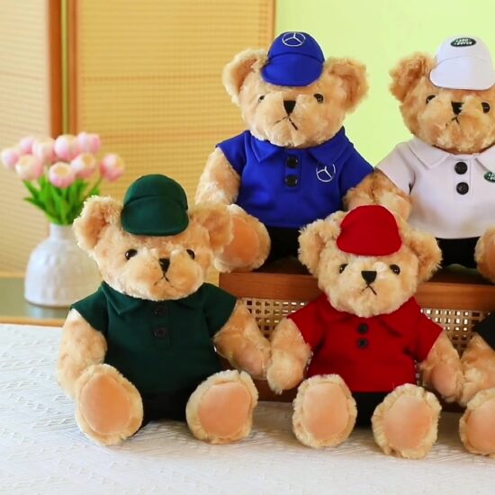 Teddy Bear Plush Toy for 4S Shop Events – Car Logo Bear Plush for Kids (Ages 7-14)