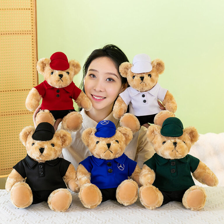 Teddy Bear Plush Toy for 4S Shop Events – Car Logo Bear Plush for Kids (Ages 7-14)