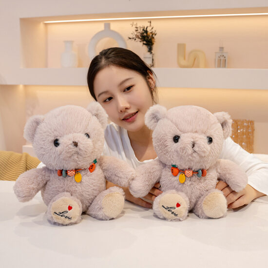 Romantic Sitting Teddy Bear Plush Toy – TikTok Style Stuffed Bear Pillow for Gifts