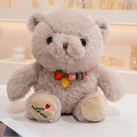 Romantic Sitting Teddy Bear Plush Toy – TikTok Style Stuffed Bear Pillow for Gifts